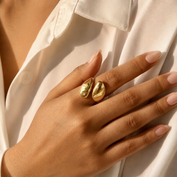 Golden Petal Ring