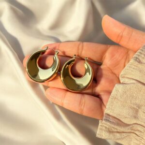 Luna Crescent Hoops