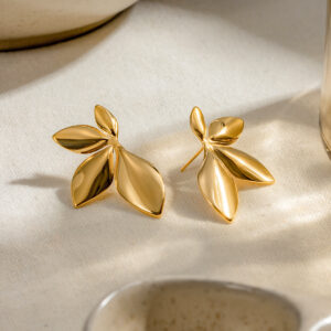 Golden Petal Studs
