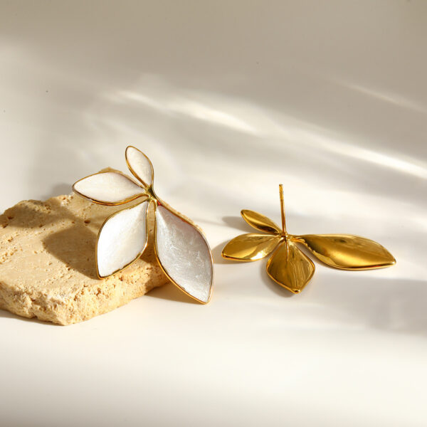Ivory Petal Earrings