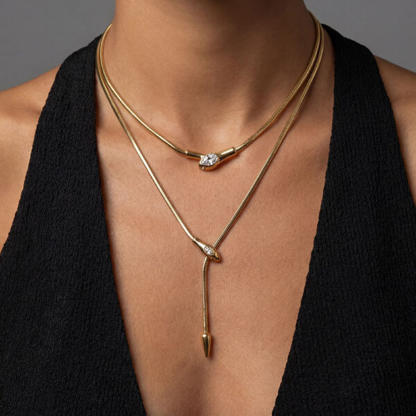 Cobra Drop Necklace
