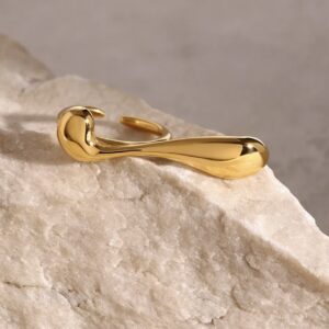 Golden Droplet Ring