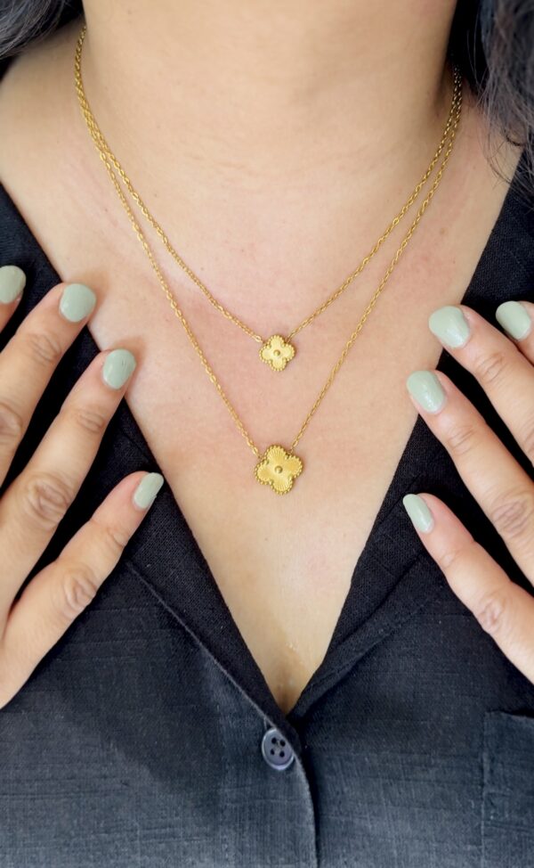 Golden Clover Necklace