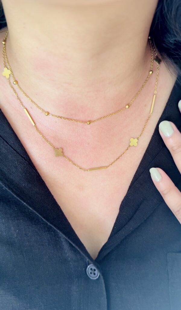 Clover Layer Necklace
