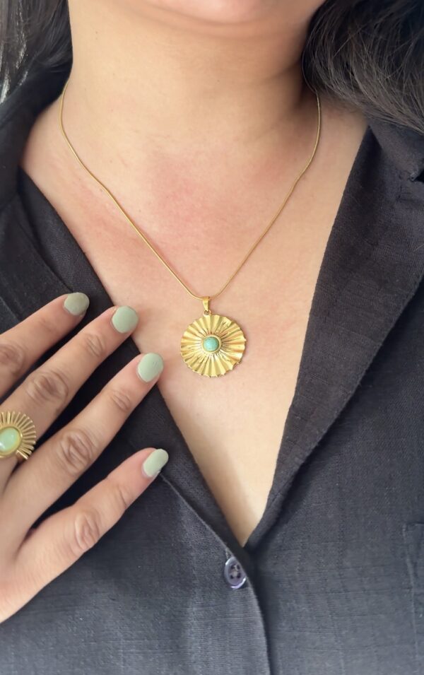 Turquoise Sun Necklace