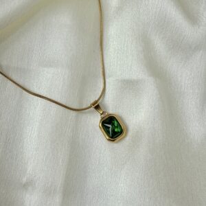 Emerald Square Necklace
