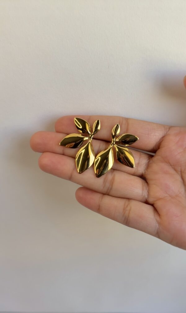 Golden Petal Studs