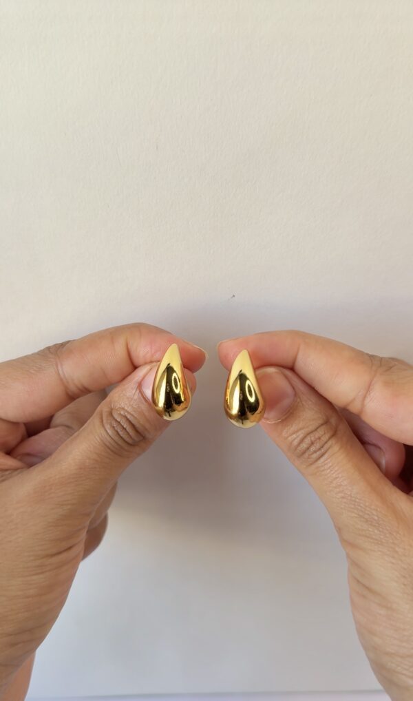 Golden Dewdrop Studs