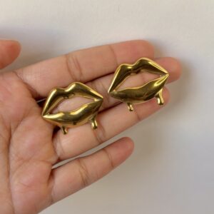 Golden Kiss Studs