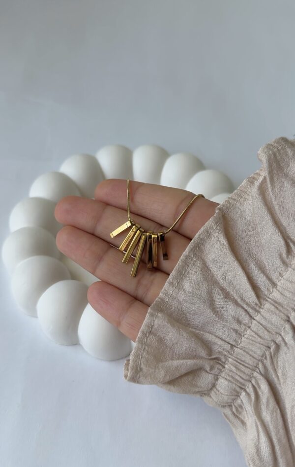 Gold Fringe Necklace