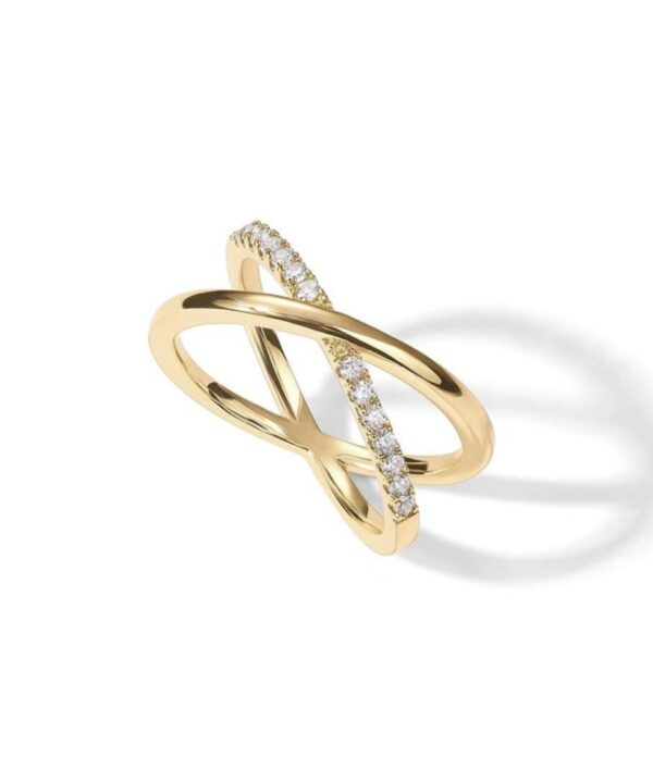 Crossline Spark Ring
