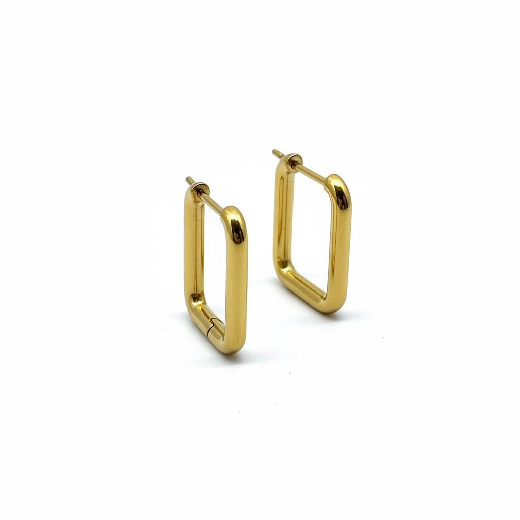 Ava Rectangle Hoops