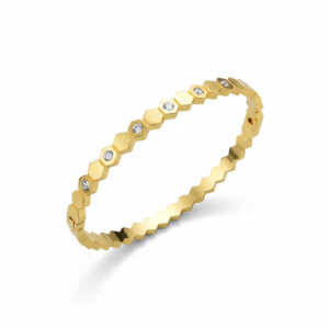 Honeycomb Gold Bracelet