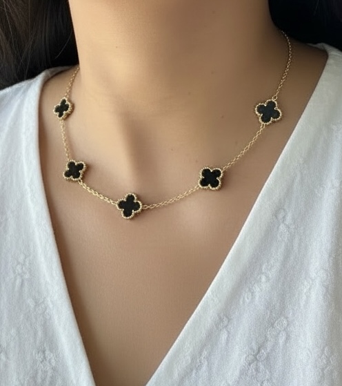Black Clover Necklace