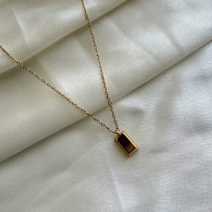 Amber Tile Necklace