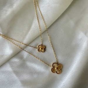 Golden Clover Necklace