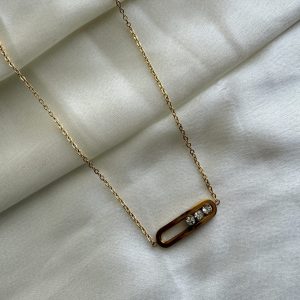 Crystal Lock Necklace