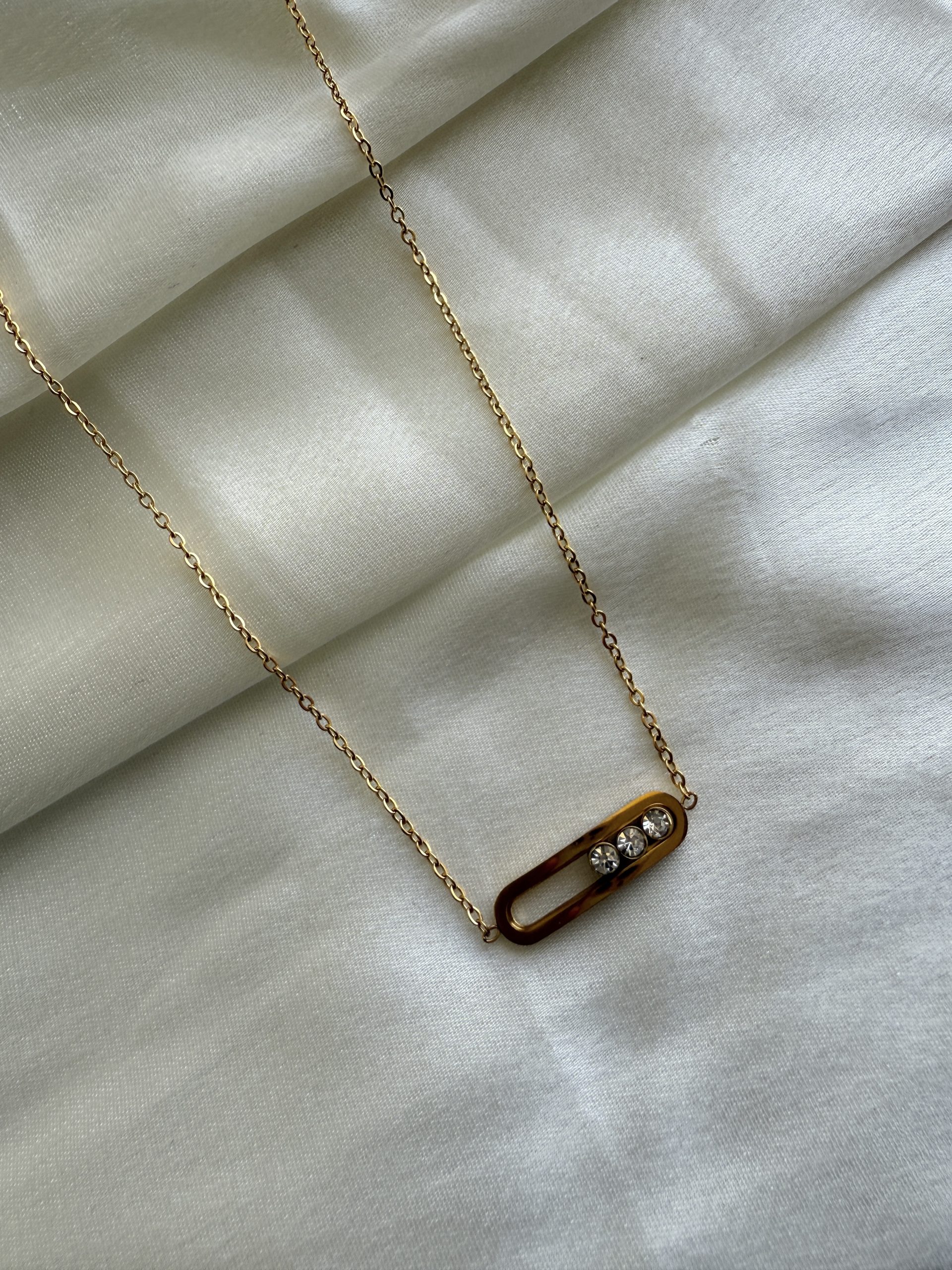 Crystal Lock Necklace