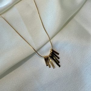 Gold Fringe Necklace