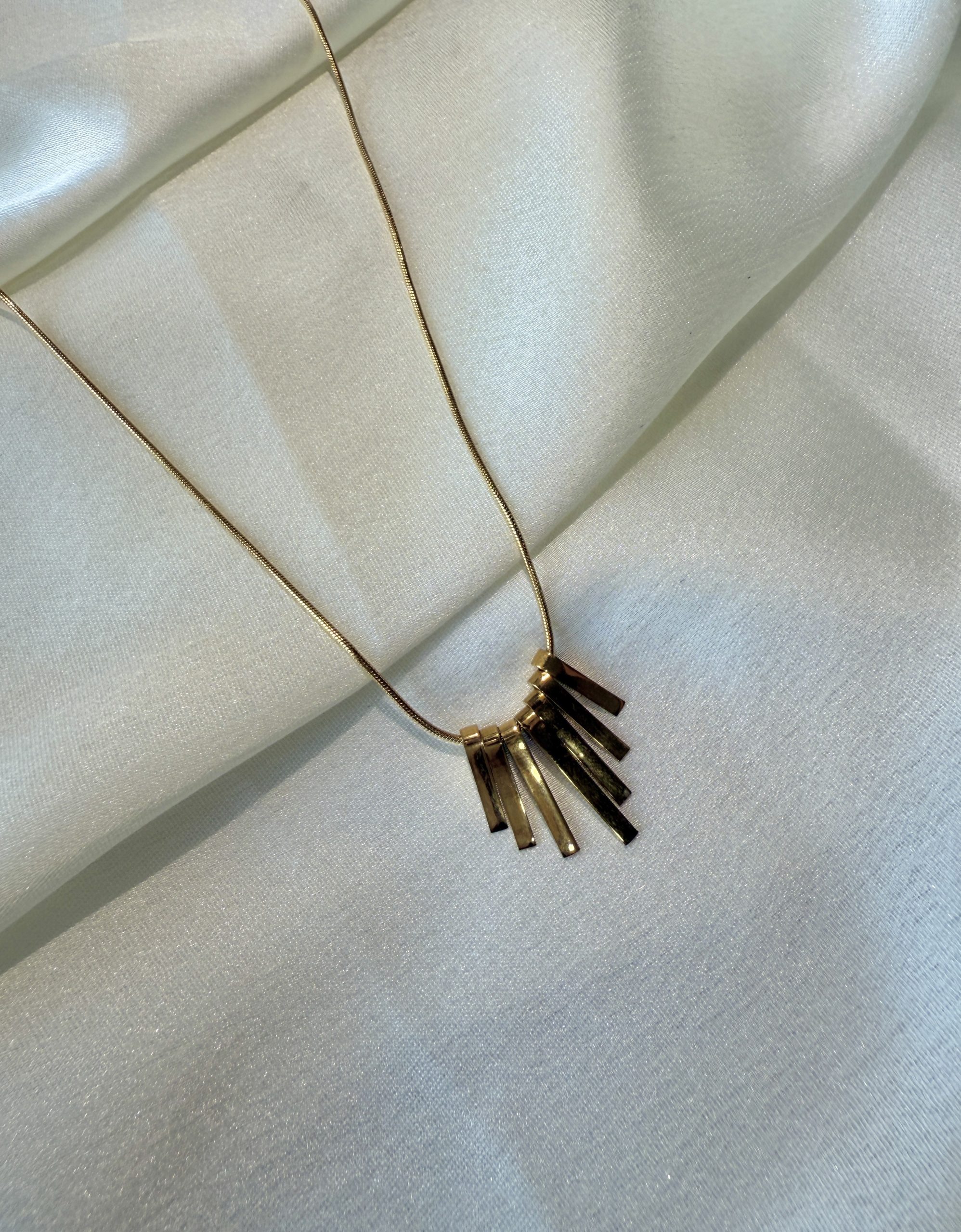 Gold Fringe Necklace
