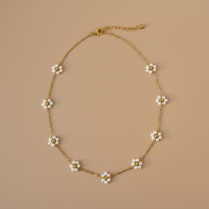 Pearl Daisy Necklace