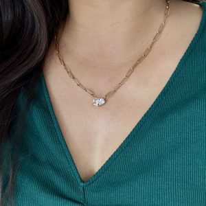 Duo Crystal Necklace
