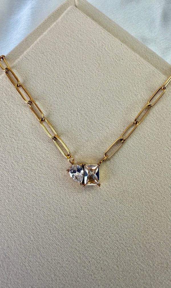 Duo Crystal Necklace