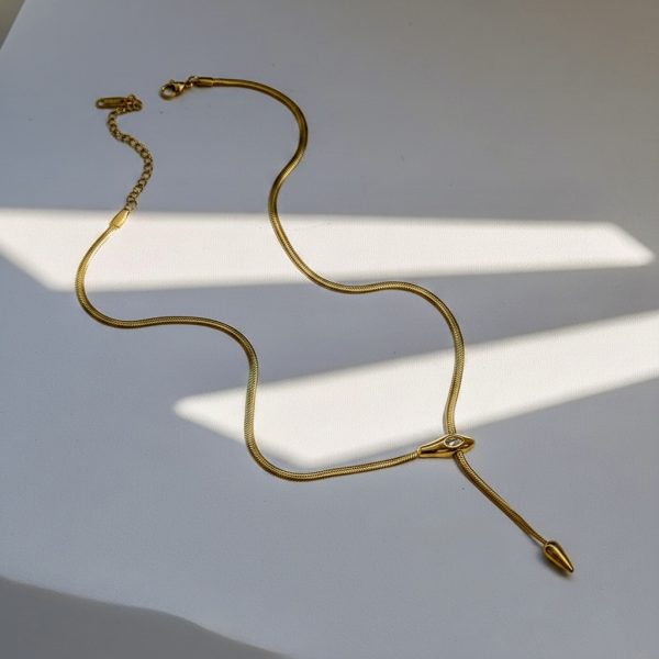 Cobra Drop Necklace