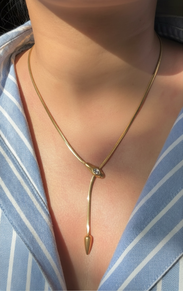 Cobra Drop Necklace