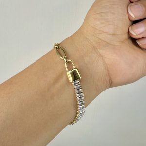 Crystal Lock Bracelet