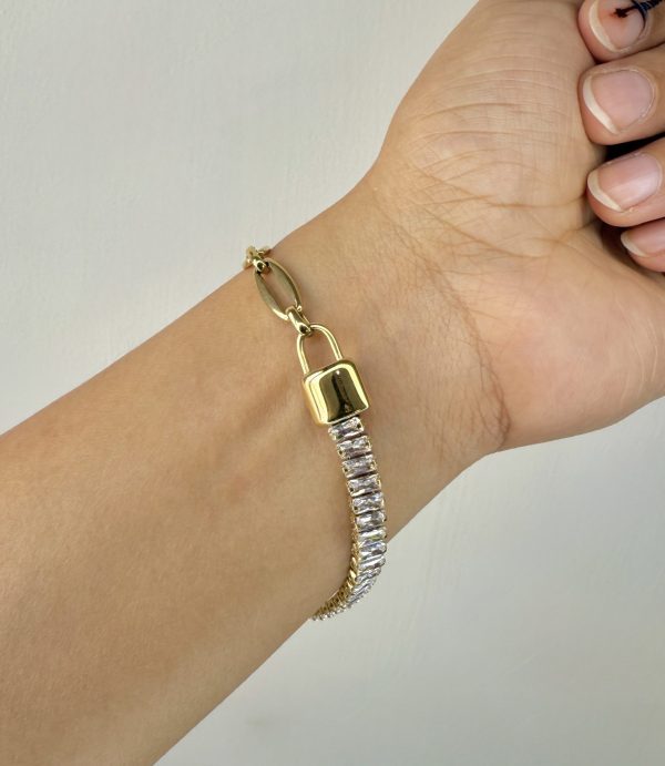 Crystal Lock Bracelet