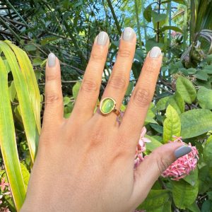 Sage Oval Ring