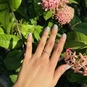 Crossline Spark Ring