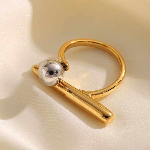 Duo Orbit Ring — 18K gold plated ring by EverAura Jewels