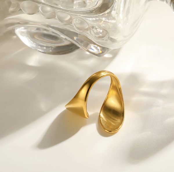 Golden Petal Ring
