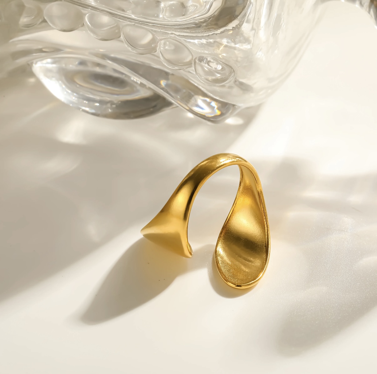 Golden Petal Ring