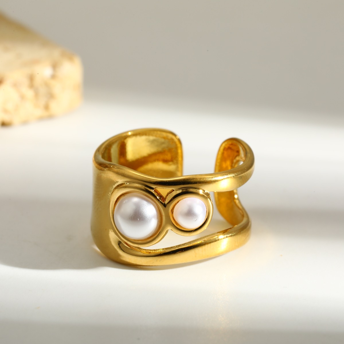 Pearl Duet Ring