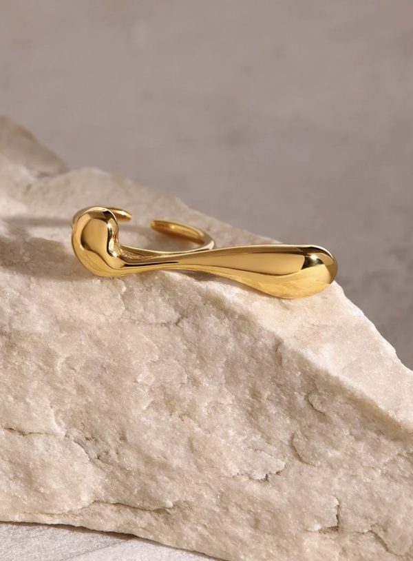 Golden Droplet Ring
