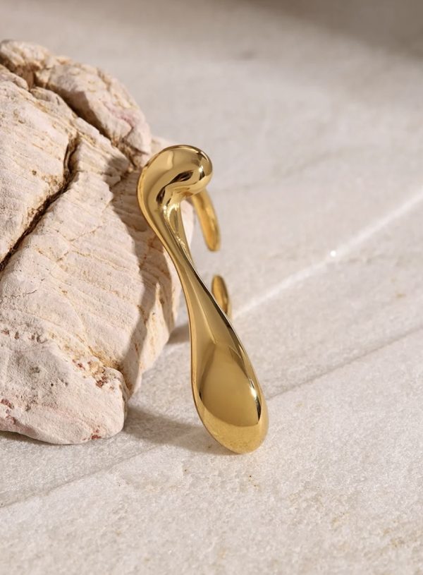 Golden Droplet Ring