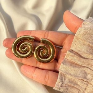 Aura Spiral Studs