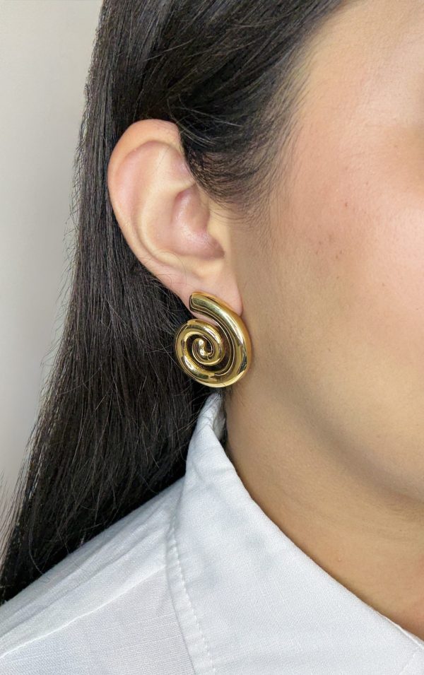 Aura Spiral Studs