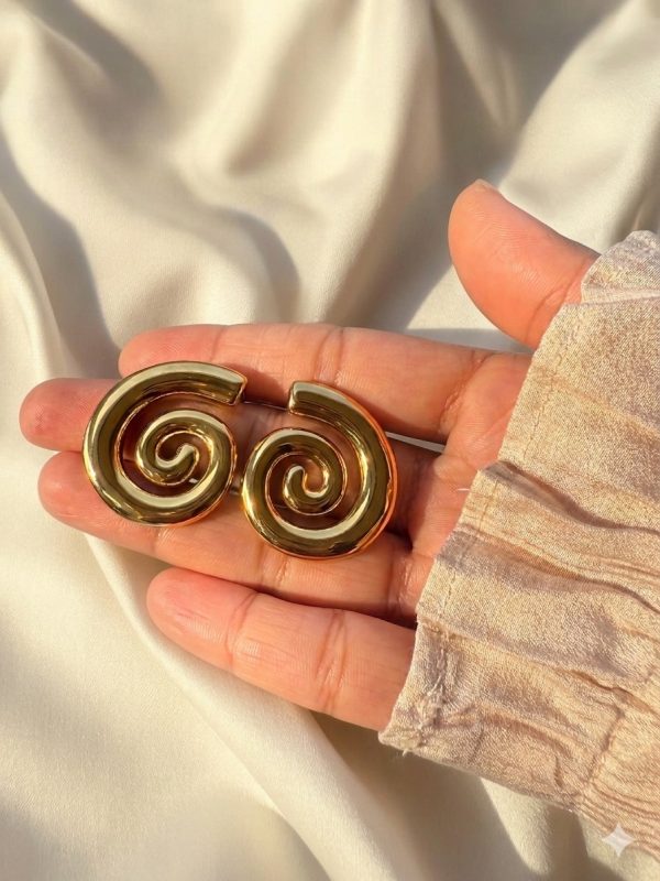 Aura Spiral Studs