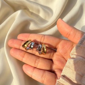 Duo Wave Studs