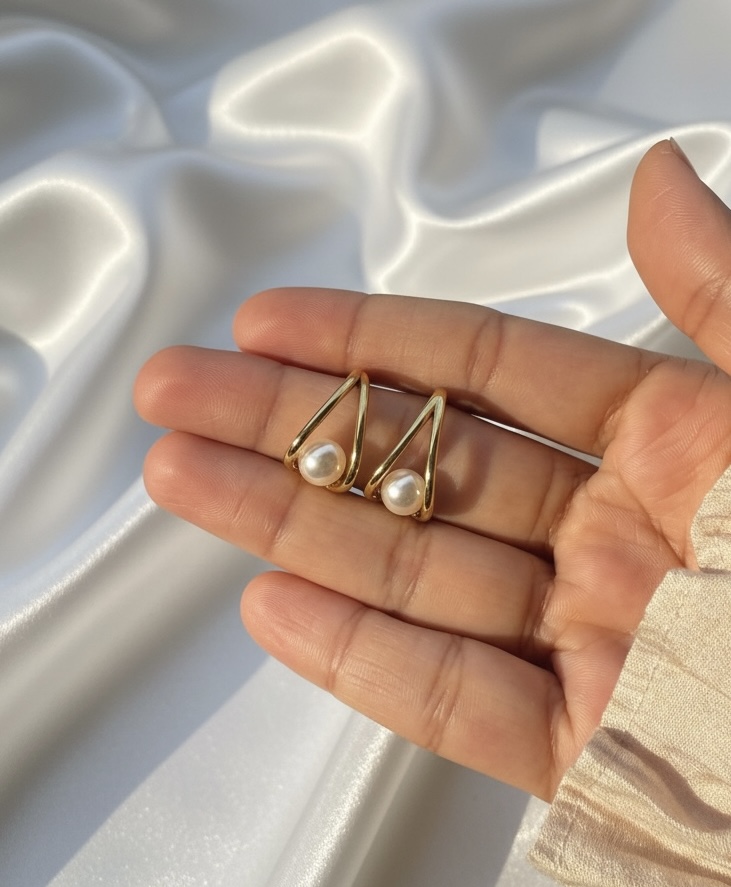 Pearl Prism Studs