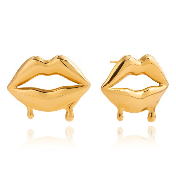 Golden Kiss Studs