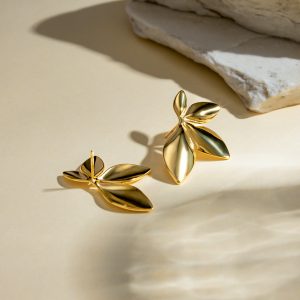 Golden Petal Studs