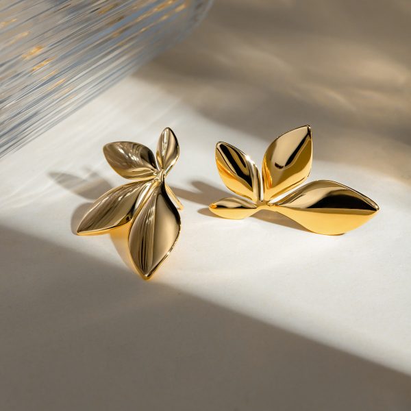 Golden Petal Studs