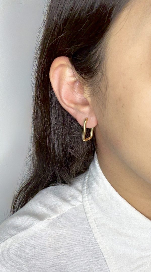 Ava Rectangle Hoops
