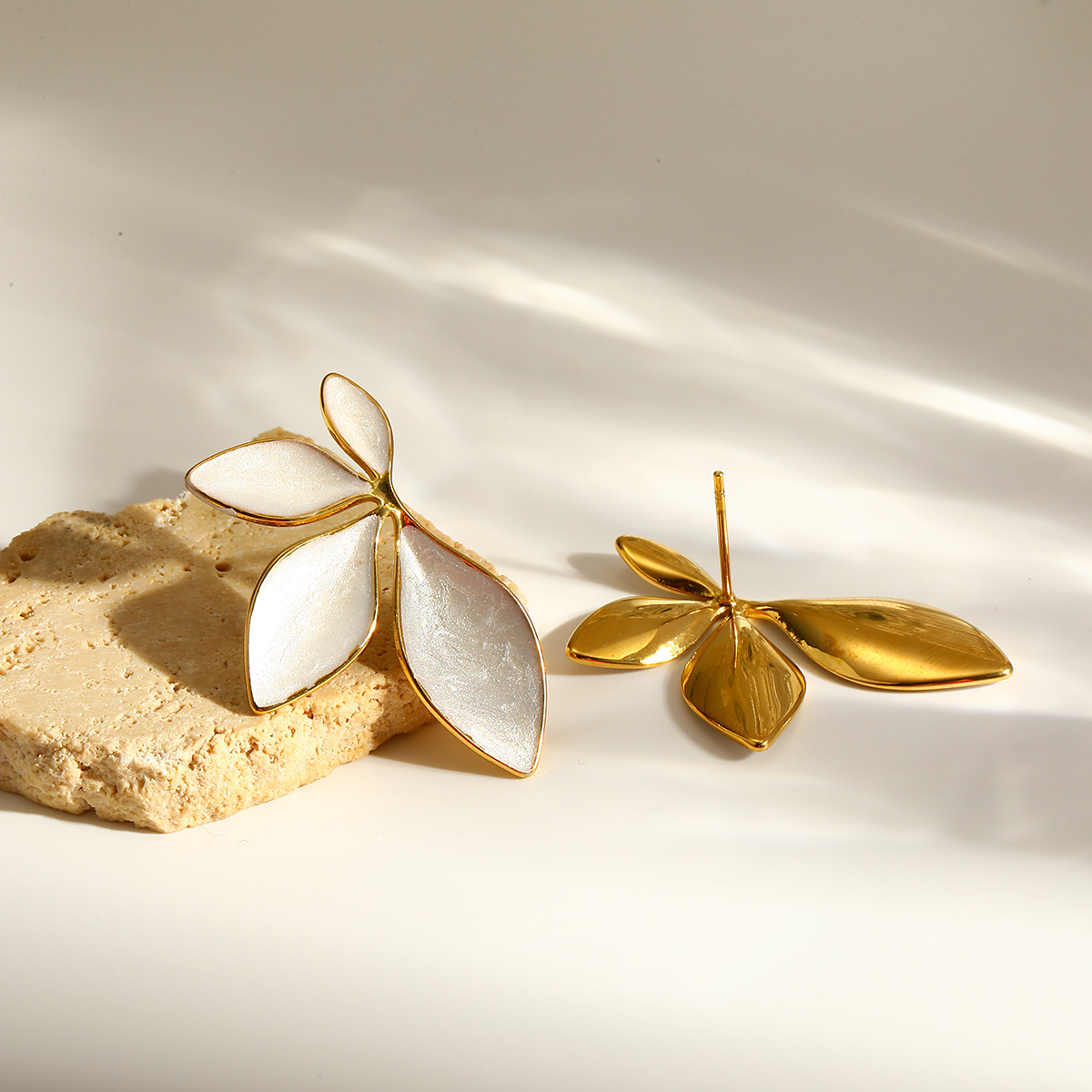 Ivory Petal Earrings